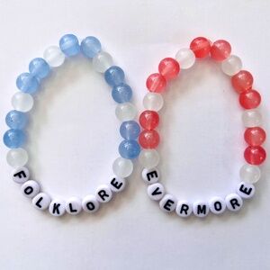 Bundle of 2 Taylor Swift Eras friendship bracelets / folklore and evermore